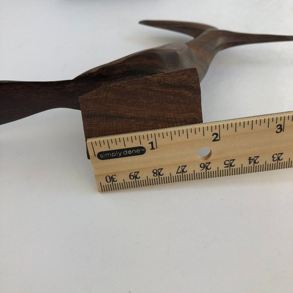 Vintage Hand Carved Wooden Road Runner Figurine Sculpture - RARE Contemporary - Picture 10 of 14